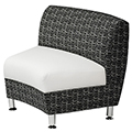 HPFI® Accompany Curved Lounge Seating - 30° Inside Facing Chair