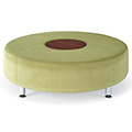 HPFI® Accompany Curved Lounge Seating - Round Table/Ottoman