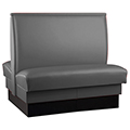 Upholstered Booth - 42 in.H Double Booth, Cap Style