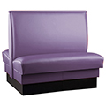 Upholstered Booth - 36 in.H Double Booth, Cap Style