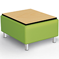 MooreCo® Kids Modular Soft Seating - Bench w/Laminate Top, Fabric
