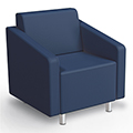 MooreCo® Kids Modular Soft Seating Collection - Chair w/ Arms, Faux Leather