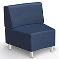 MooreCo® Kids Modular Soft Seating - 22.5° Inside Back, Faux Leather