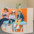 Russwood® Reading Hideout - Curved, Fabric