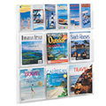 SAFCO® Reveal Clear Wall Display - 6 Magazine/6 Literature Pockets