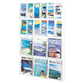 SAFCO® Reveal Clear Wall Display - 6 Magazine/12 Literature Pockets