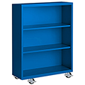 Steel Cabinets USA Mobile Steel Bookcases - 45 in.H x 36 in.W x 18 in.D
