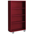 Steel Cabinets USA Mobile Steel Bookcases - 55 in.H x 36 in.W x 18 in.D