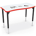 MooreCo™ Hierarchy ADA Creator Desk - Rectangle - Markerboard Top