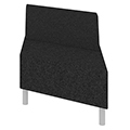 Hickory Contract Qube Lounge Seating - Single Left Angle Bench