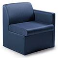 GLOBAL Braden™ Modular Lounge Seating - Single Seat with Left Arm