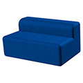 HABA® Corner SOFA Lounge Seating - 15 in.H Rectangle with Seat Back, Fabric
