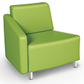 MooreCo® Modular Soft Seating Collection - 22.5° Wedge Outside Right Arm Chair