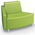 MooreCo® Modular Soft Seating Collection - 45° Wedge Outside Right Arm Chair