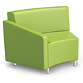 MooreCo®Modular Soft Seating Collection - 45° Wedge Inside Right Arm Chair