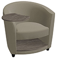 GLOBAL Sirena™ Lounge Seating - Lounge Chair with Tablet & Book Shelf