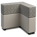 Russwood® Connect Lounge Seating - L-Shaped Tall Back, Fabric