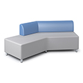 Russwood® Exchange Lounge Seating - Left Back Sofa, Fabric