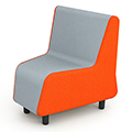 Paragon MOTIV® 2.0 Soft Seating - 30 Degree Single Bench w/Back