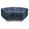 Russwood® Palette™ Soft Lounge Seating - Curved Bench, Fabric