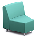 Russwood® Palette™ Soft Lounge Seating - 30° Wedge Chair, Vinyl