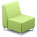 Russwood® Palette™ Soft Lounge Seating - Square Chair, Vinyl