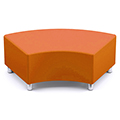 Russwood® Palette™ Soft Lounge Seating - Curved Bench, Vinyl