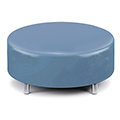 Russwood® Palette™ Soft Lounge Seating - Round Ottoman, Vinyl
