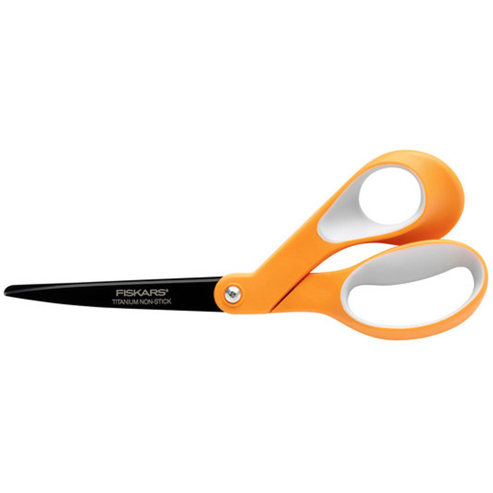 FISKARS® Non-Stick Titanium Softgrip® Bent Scissors - 8 in.